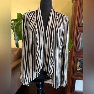Dana Buchanan open front striped cardigan- Medium